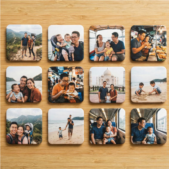Square Photo Fridge Magnets