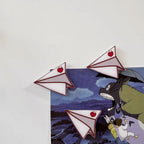 3D Paper Airplane Pop-Art Magnets (3pcs)