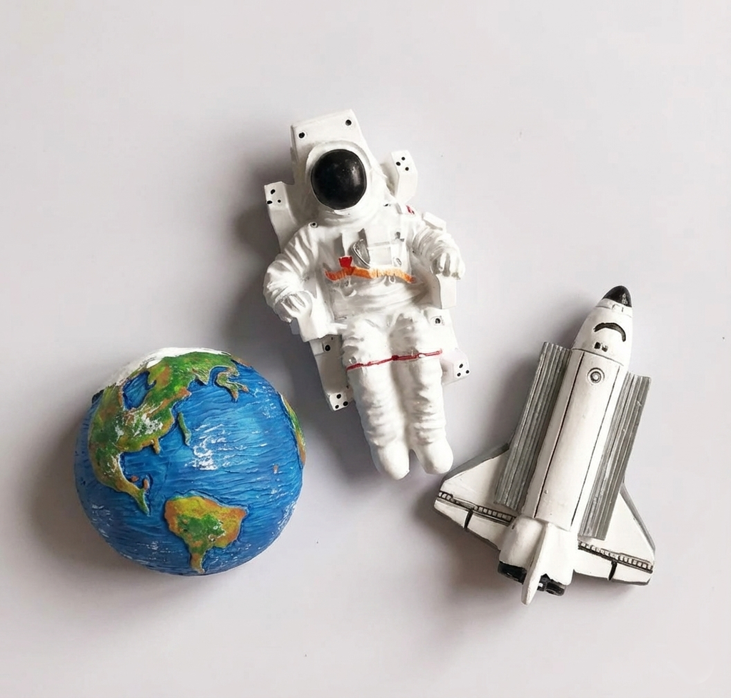 3D Spaceman Pop-Art Magnets