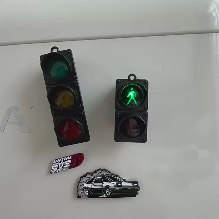 3D Traffic Light Pop-Art Magnets (With Light)